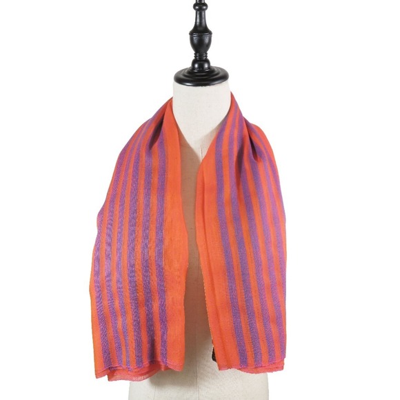 HERMES Blue Silk Scarf - Picture 7 of 7